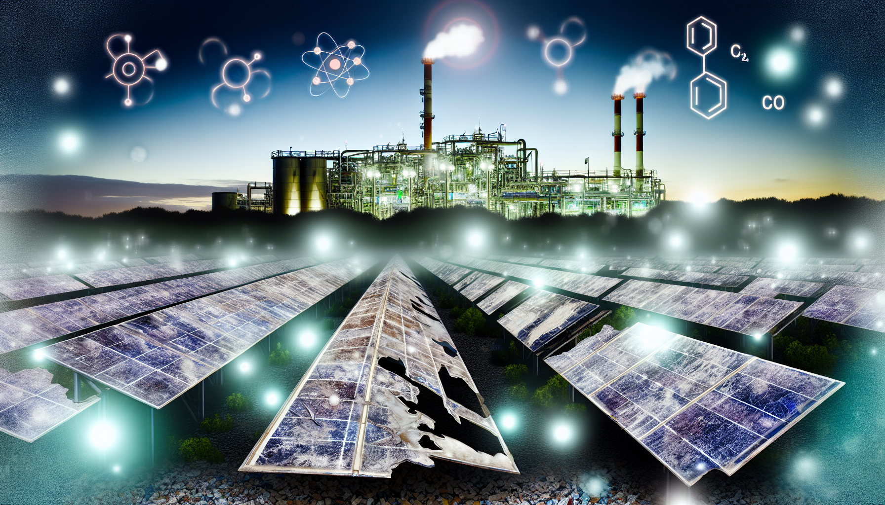 Transformación de paneles solares en reactores ‘comedores’ de CO2: Una solución sostenible