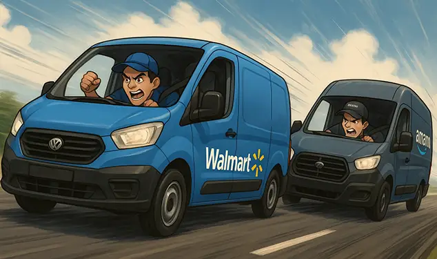 Walmart supera a Amazon: Descubre cómo obtuvo ganancias con entregas en el mismo día